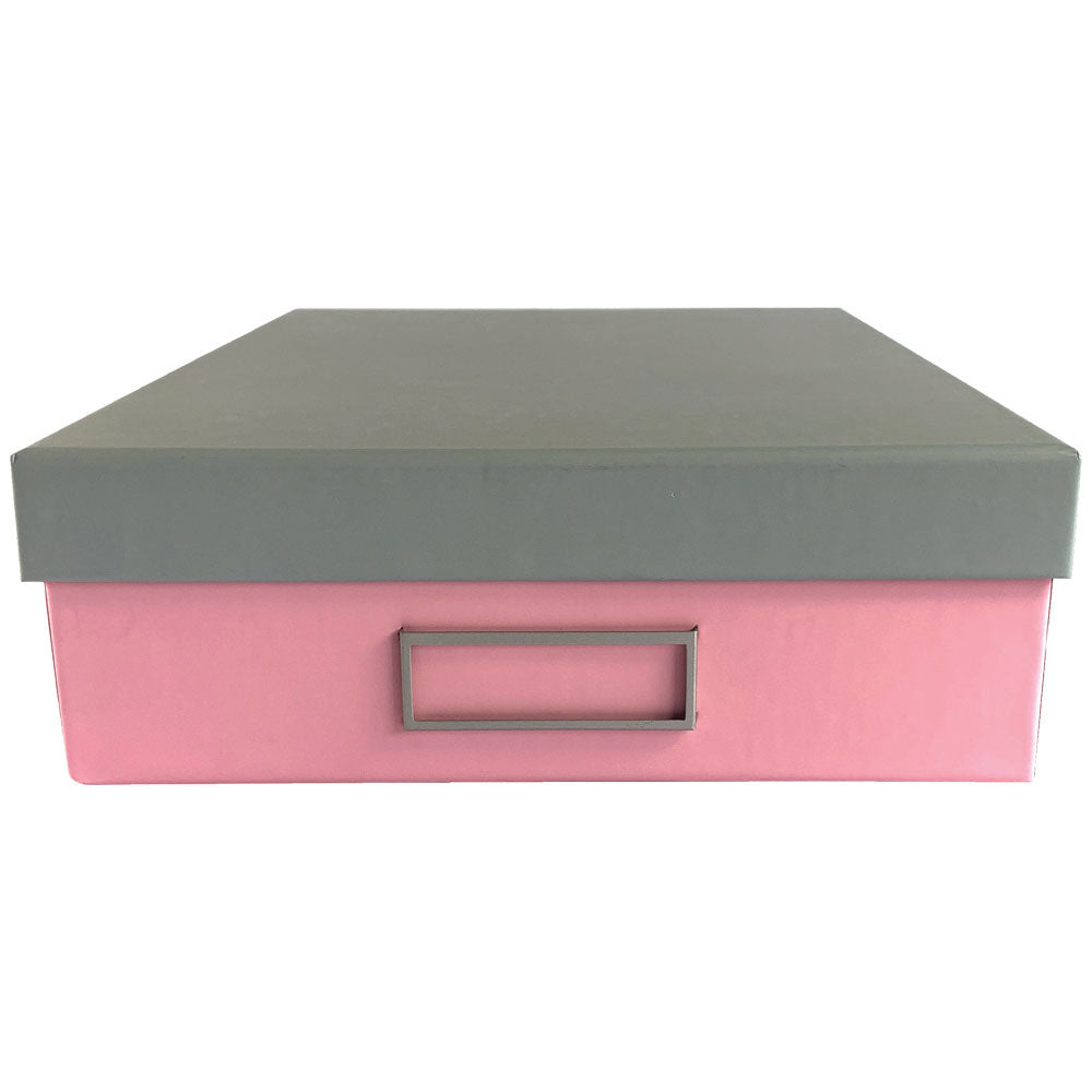 Ledah Pastels Storage Box A4 Pink - Cafe Supply