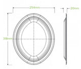 31CM /12.5" WHITE OVAL BIOPLATES - 10PK - Cafe Supply