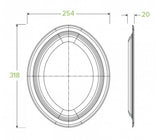 32X25CM / 12.5X10” OVAL BIOCANE PLATE - Cafe Supply
