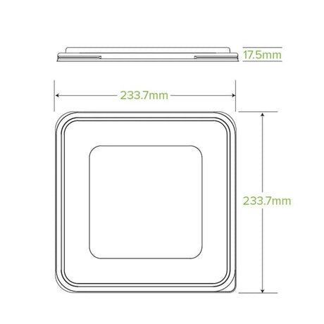 3/4/5 Compartment RPET Takeaway Large Lid - Cafe Supply