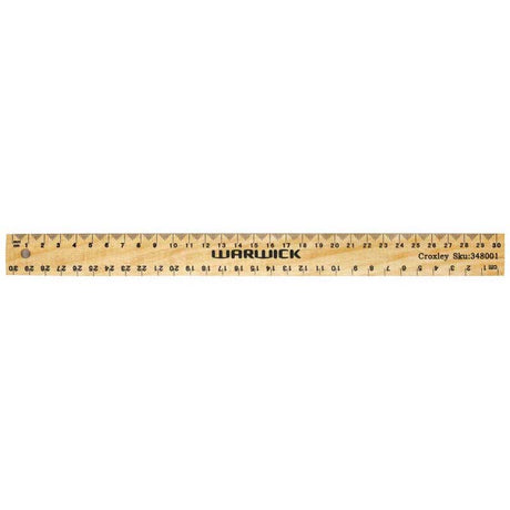 Warwick Ruler Wooden 30cm - Cafe Supply