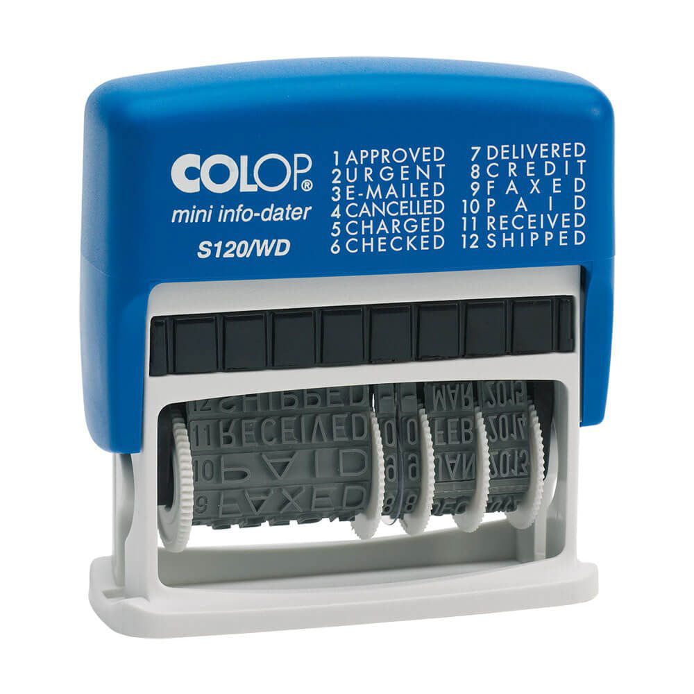 Colop Stamp Dater S120/WD 4mm Mini-Info - Cafe Supply