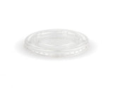 390-650ML /12-22OZ 90MM PLA PAPER COLD CUP CLEAR FLAT SLOT LID - Cafe Supply