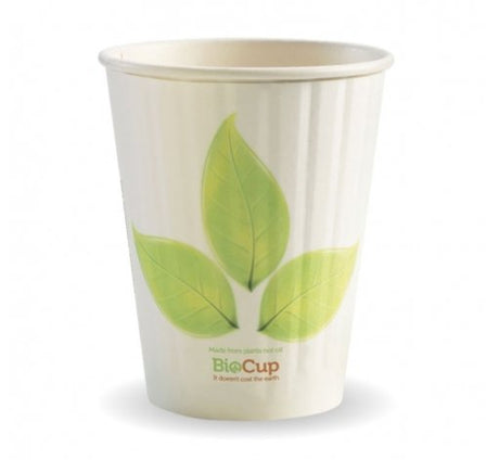 390ML / 12OZ (90MM) LEAF DOUBLE WALL BIOCUP - Cafe Supply