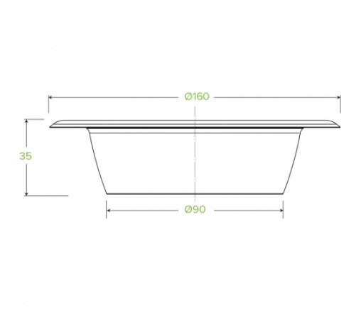 390ML / 12OZ WHITE BIOCANE BOWL - Cafe Supply