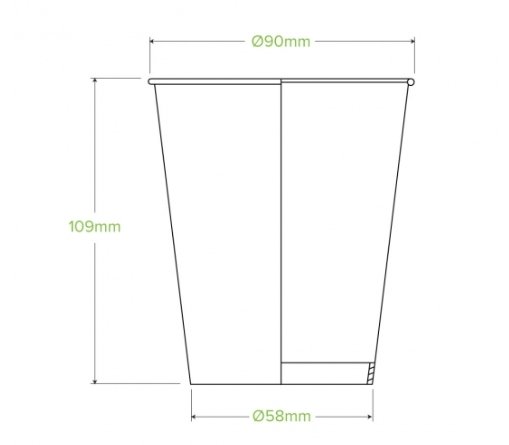 390ML/12OZ COLD PAPER BIOCUP - Cafe Supply