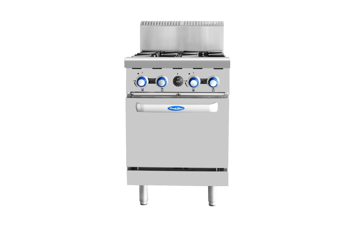 4 BURNERS WITH OVEN NG AT80G4B-O-NG - Cafe Supply