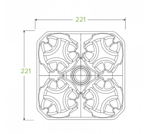 4 CUP BIOCUP TRAY - Cafe Supply