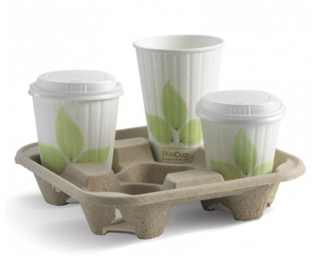 4 CUP BIOCUP TRAY - Cafe Supply