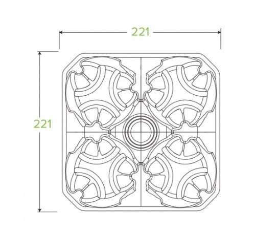 4 CUP BIOCUP TRAY - Cafe Supply