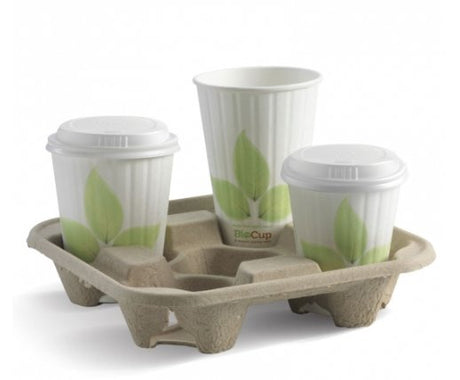 4 CUP BIOCUP TRAY - Cafe Supply
