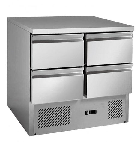 4 drawers S/S benchtop fridge - GNS900-4D - Cafe Supply