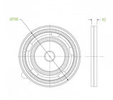 430-950ML / 12-32OZ BIOBOWL PP LID - Cafe Supply