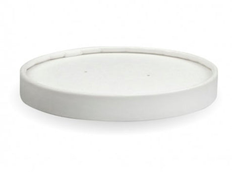 430-950ML / 12-32OZ BIOBOWL WHITE PAPER LID - Cafe Supply