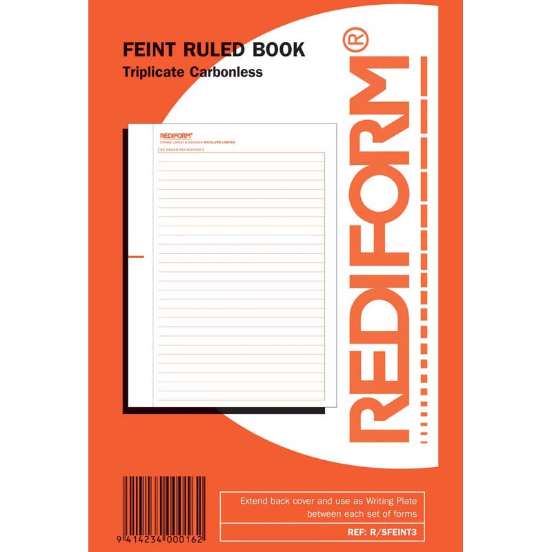 Rediform Book Feint Ruled Triplicate 50 Leaf - Cafe Supply