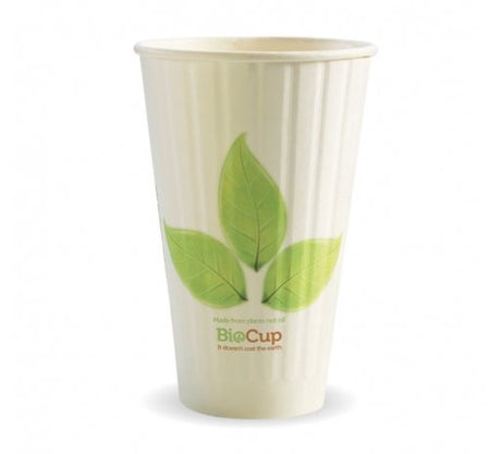 460ML / 16OZ (90MM) LEAF DOUBLE WALL BIOCUP - Cafe Supply