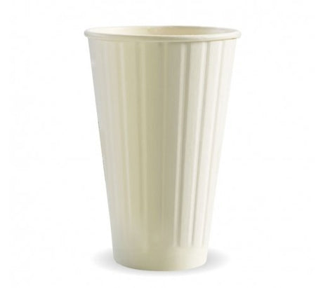 460ML / 16OZ (90MM) WHITE DOUBLE WALL BIOCUP - Cafe Supply