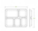 5-COMPARTMENT BIOCANE TRAY - Cafe Supply