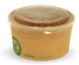 500-1,000ML KRAFT BIOBOWL PET LID - Cafe Supply