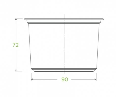 500ML CLEAR BIOBOWL - Cafe Supply