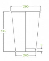 510ML / 16OZ (90MM) ART SERIES SINGLE WALL BIOCUP - Cafe Supply