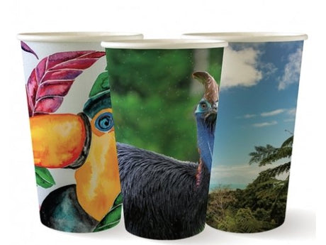 510ML / 16OZ (90MM) ART SERIES SINGLE WALL BIOCUP - Cafe Supply