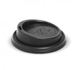 6-12OZ (80MM DIA) PLA BLACK SMALL LID - Cafe Supply