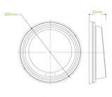 6-12OZ (80MM DIA) PLA WHITE SMALL LID - Cafe Supply