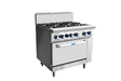 6 BURNERS WITH OVEN LPG AT80G6B-O-LPG - Cafe Supply