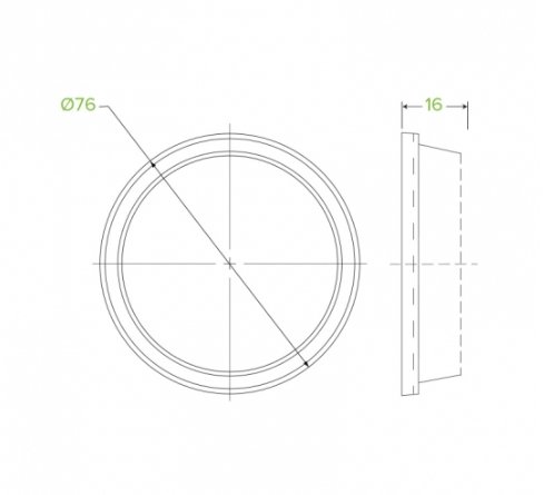 60-280ML CLEAR DOME NO HOLE LID - Cafe Supply