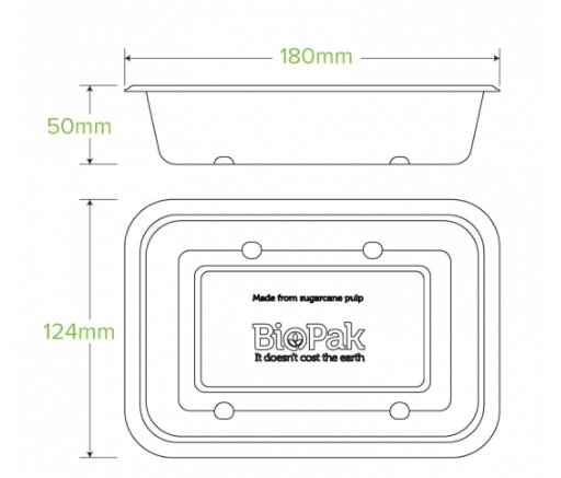 600ML WHITE BIOCANE TAKEAWAY BASE - Cafe Supply