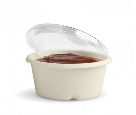 60ML PET SUGARCANE BIOCUP SAUCE LID - Cafe Supply