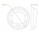 62MM/ 4OZ PLA LID - Cafe Supply