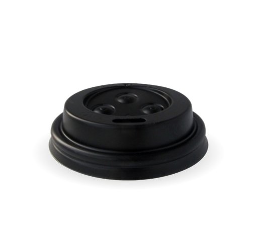 63MM PS BLACK SIPPER 4OZ LID - Cafe Supply