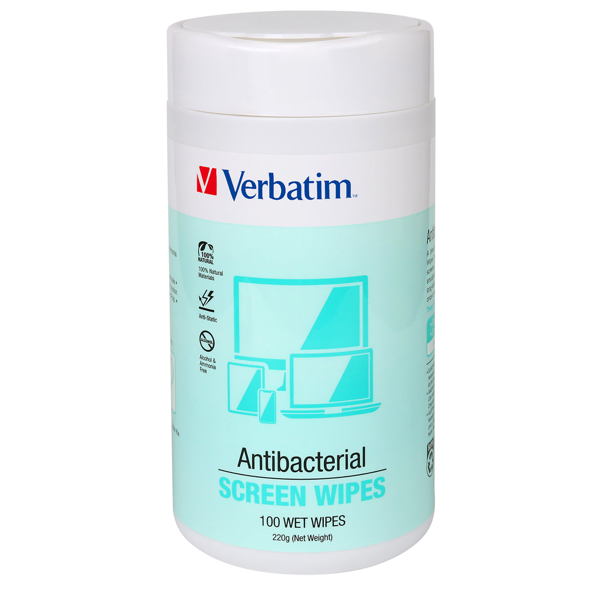 Verbatim Essentials Screen Wipes 100 Pack - Cafe Supply