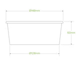 750ML MEDIUM KRAFT BIOBOWL - Cafe Supply
