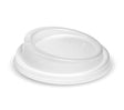 8-20OZ (90MM DIA) PLA WHITE LARGE LID - Cafe Supply