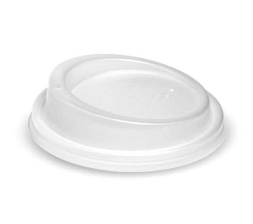 8-20OZ (90MM DIA) PLA WHITE LARGE LID - Cafe Supply