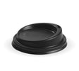 80MM PS BLACK SMALL LID - Cafe Supply