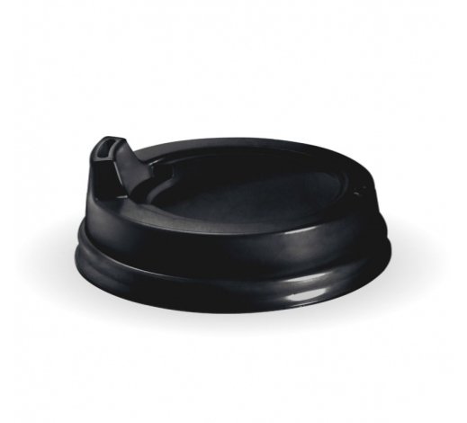 80MM PS BLACK SMALL SIPPER LID - Cafe Supply