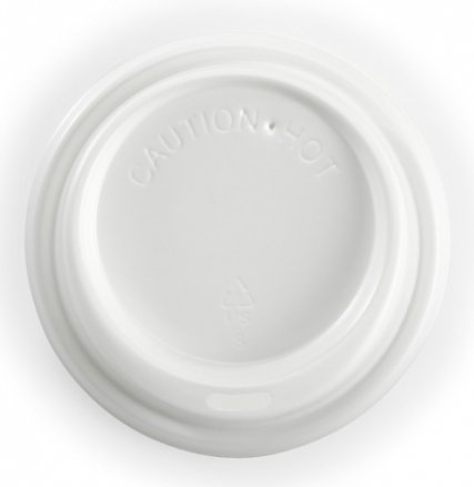 80MM PS WHITE SMALL LID - Cafe Supply