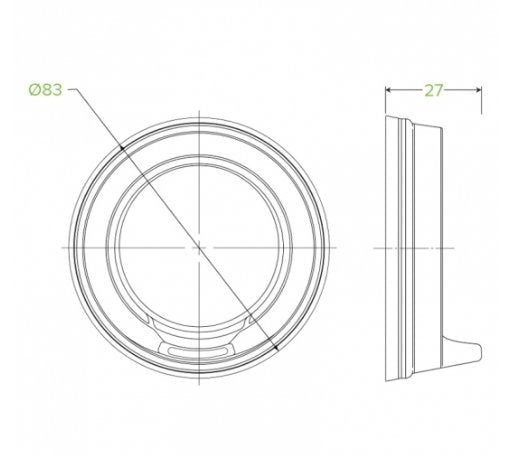 80MM PS WHITE SMALL SIPPER LID - Cafe Supply