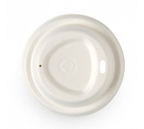 80MM SMALL SUGARCANE BIOCUP LIDS - Cafe Supply