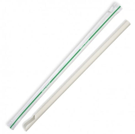 8MM INDIVIDUALLY WRAPPED SPOON STRAW - Cafe Supply