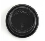 90MM PS BLACK LARGE LID - Cafe Supply