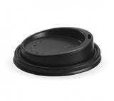 90MM PS BLACK LARGE LID - Cafe Supply