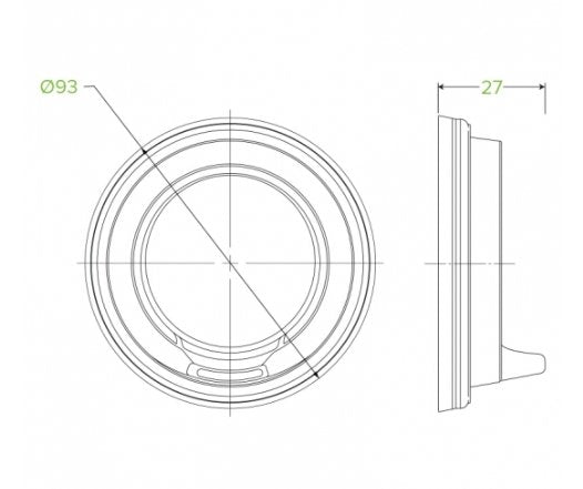 90MM PS WHITE LARGE SIPPER LID - Cafe Supply