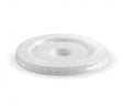 90MM PS WHITE LARGE STRAW-SLOT LID - Cafe Supply
