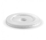 90MM PS WHITE LARGE STRAW-SLOT LID - Cafe Supply