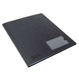 Rapesco Germ-Savvy Antibacterial A4 Hardcover Display Book 24 Pockets Black - Cafe Supply